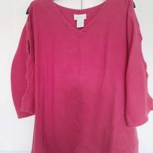 Soft Surroundings Tunic Magenta Size Petite Medium